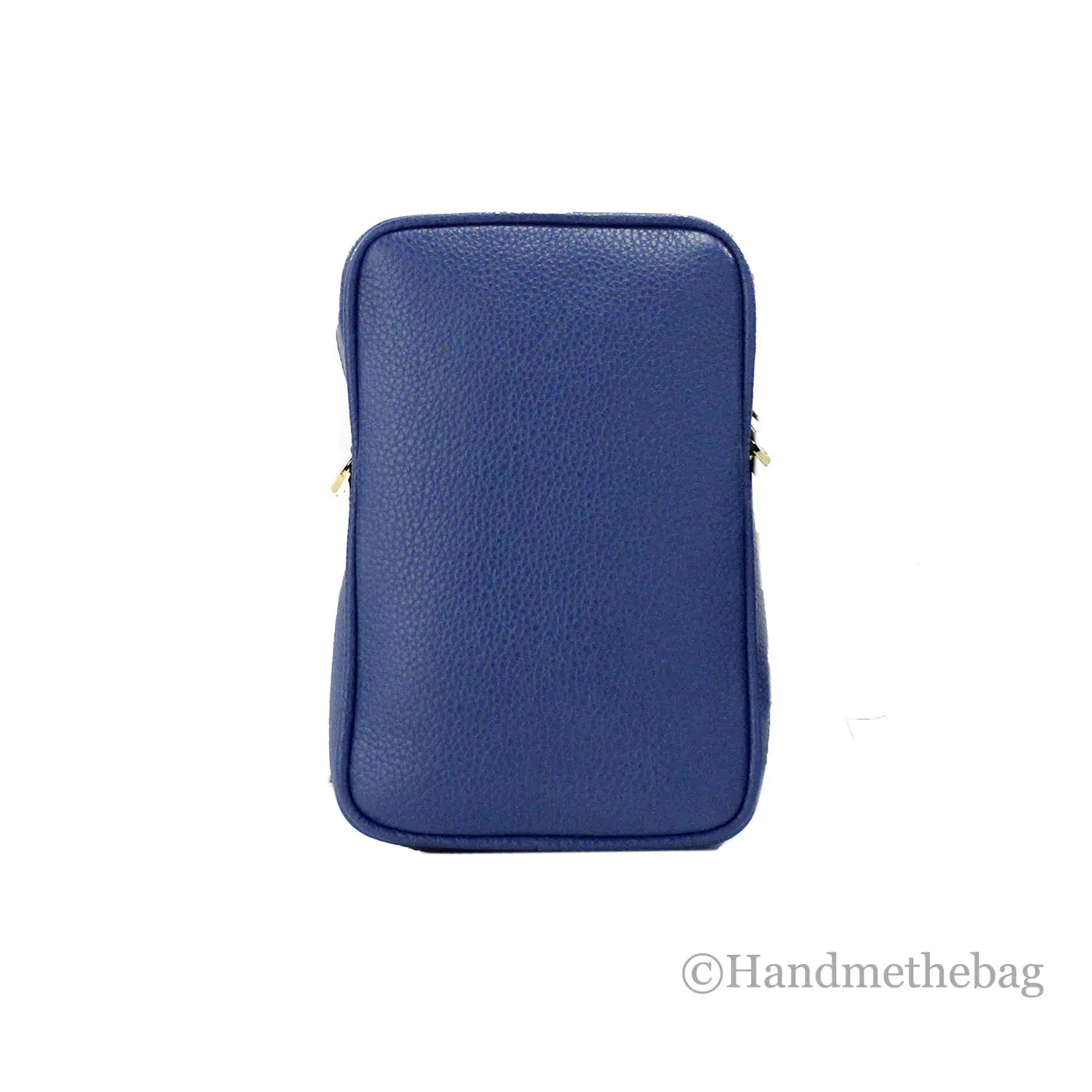 Versace Mini Navy Leather Medusa Pendant Crossbody - Velora Luxury Fashion