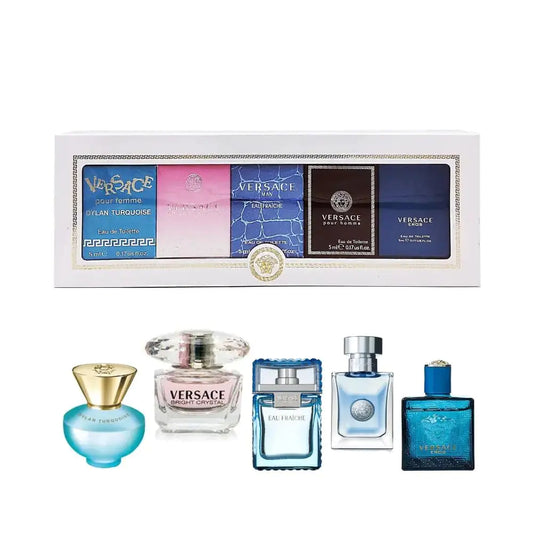 Versace Miniatures Collection by Versace for Unisex - 5 Pc Mini Gift Set - Velora Luxury Fashion