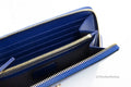 Versace Navy Leather Medusa Continental Clutch Wallet - Velora Luxury Fashion