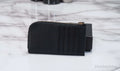 Versace Small Black Leather Matte Medusa Zip Card Case - Velora Luxury Fashion