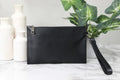 Versace Small Leather Embroidered Heart Patch Clutch - Velora Luxury Fashion