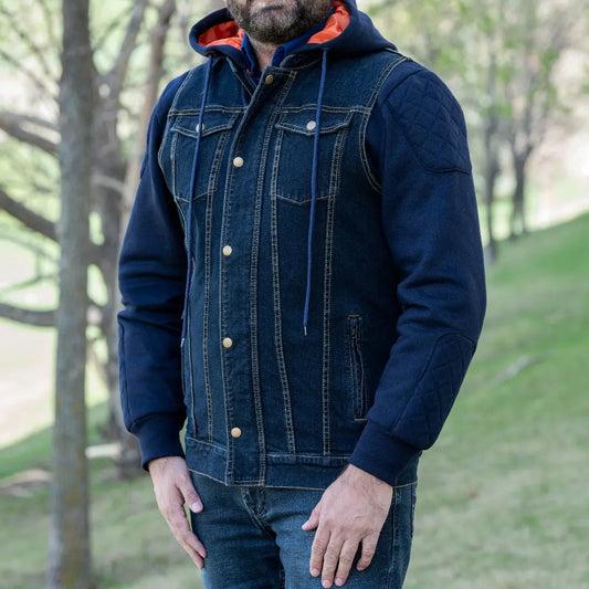 Versatile Denim Vest with Hoodie - Velora Luxury Fashion