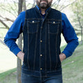 Versatile Denim Vest with Hoodie - Velora Luxury Fashion