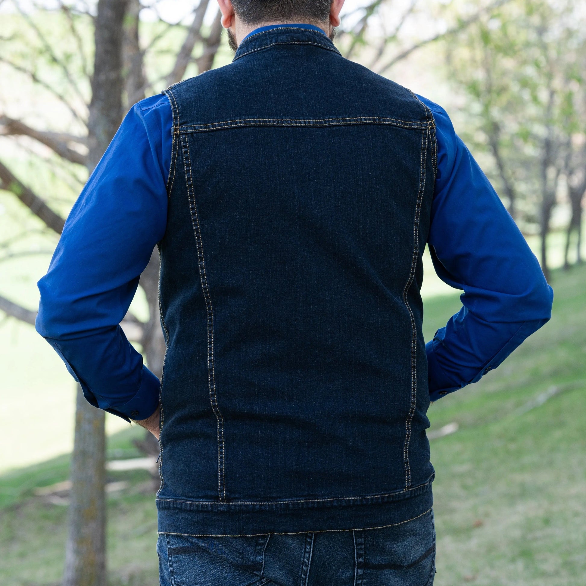 Versatile Denim Vest with Hoodie - Velora Luxury Fashion