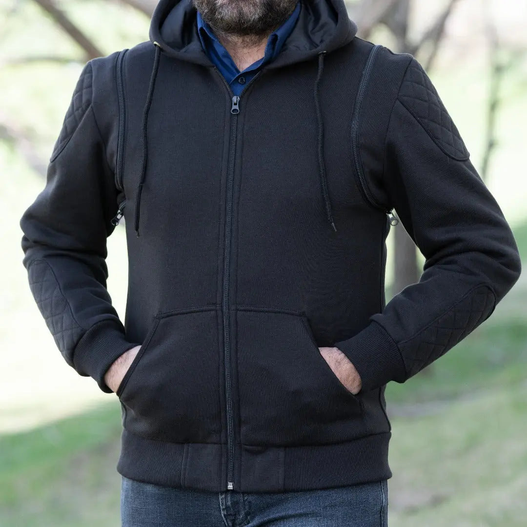 Versatile Denim Vest with Hoodie - Velora Luxury Fashion