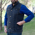 Versatile Denim Vest with Hoodie - Velora Luxury Fashion