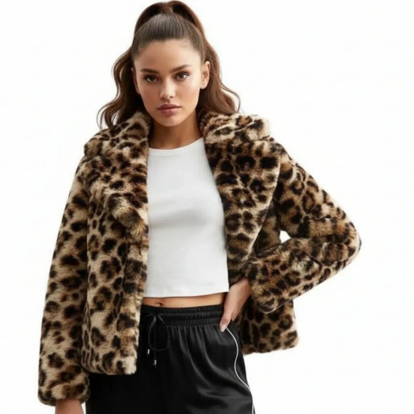 Veste léopard New Look