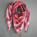 Vibrant Deep Pink Kufiya (Keffiyeh) | Made in Jordan - Velora Luxury Fashion