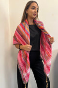 Vibrant Deep Pink Kufiya (Keffiyeh) | Made in Jordan - Velora Luxury Fashion