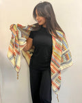 Vibrant Sandy Yellow Kufiya (Keffiyeh) | Made in Jordan - Velora Luxury Fashion