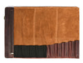 Vicenza Leather Knife Roll - Walnut Brown ( KR-53 ) - Velora Luxury Fashion