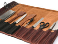 Vicenza Leather Knife Roll - Walnut Brown ( KR-53 ) - Velora Luxury Fashion