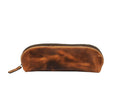 Vintage Leather Pencil Case - Stationery Pouch - Velora Luxury Fashion