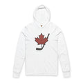 Vintage Maple Leaf Hockey Stick Hoodie - Canadian Hockey Pride - Maple Stick Hockey Co. - True Fan - Velora Luxury Fashion