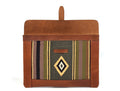 Vintage bohemian Leather Mac Book Sleeve - Caramel Brown - Velora Luxury Fashion