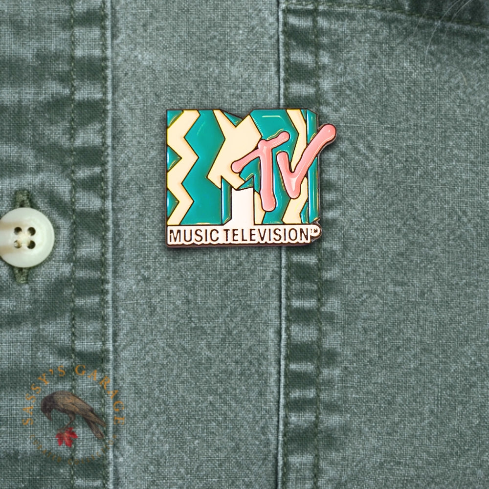 Vintage 80s MTV Logo | Collectible Pin - Velora