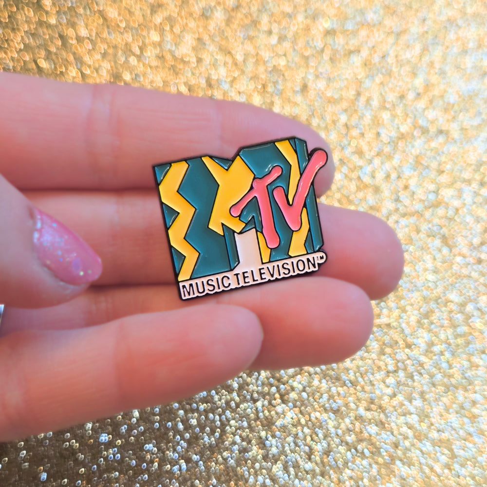 Vintage 80s MTV Logo | Collectible Pin - Velora