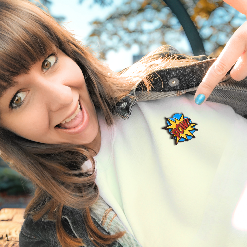 Vintage Comic Book POW! | Collectible Pin - Velora