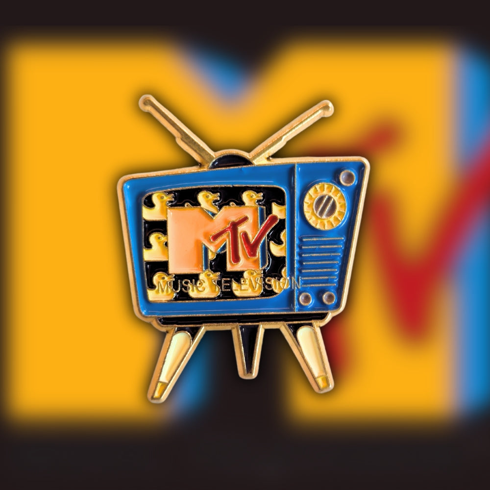 Vintage MTV TV Set | Collectible Pin - Velora