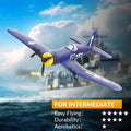 Volantex RC F4U Corsair 3CH RTF EPP Plane w/ Gyro 2.4GHz for Kids & Beginners - Velora Luxury Fashion