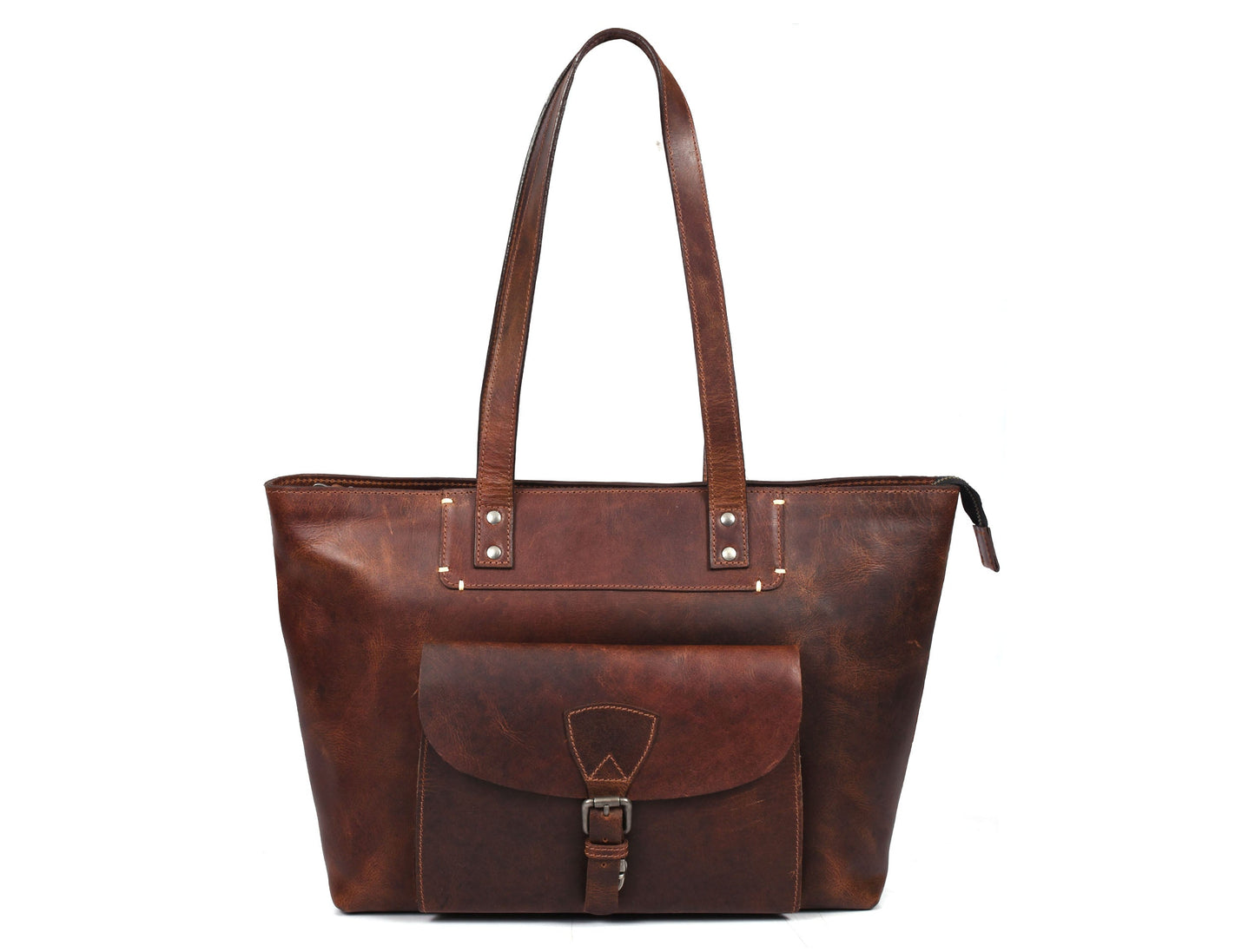 Voyager Leather Tote - Velora Luxury Fashion