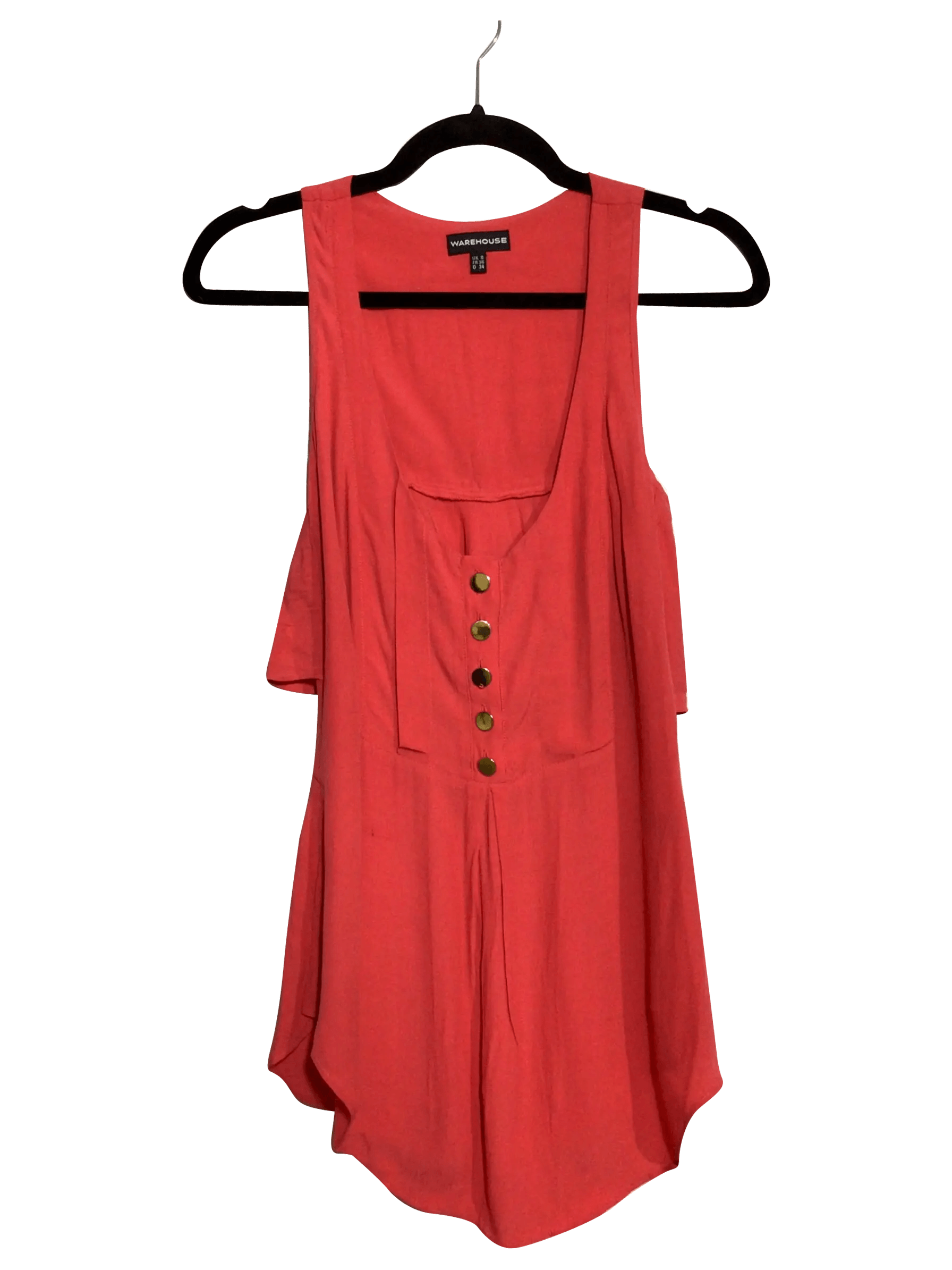 WAREHOUSE Regular fit Blouse in Orange - 8 - Velora