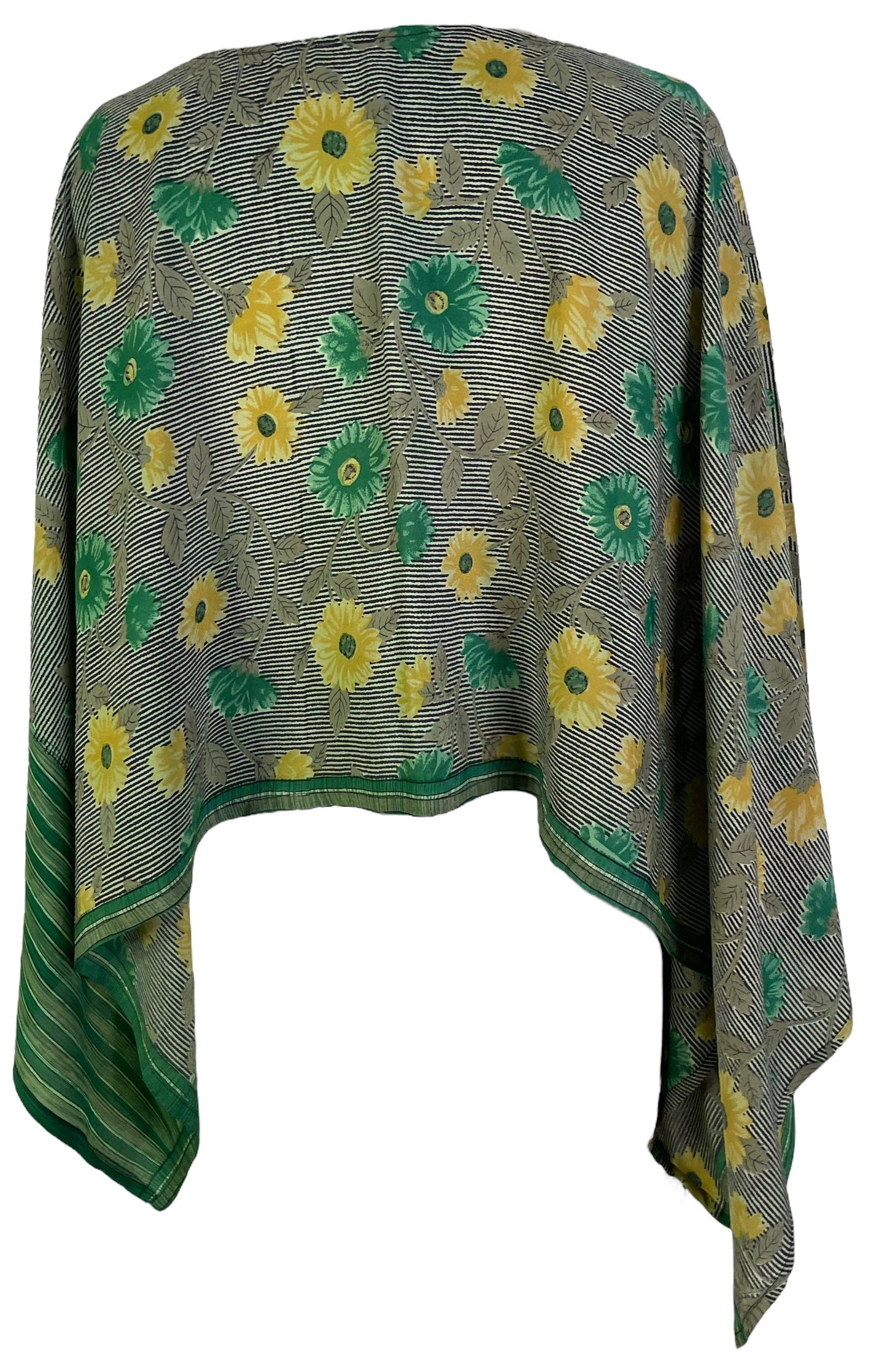 PRC6474 Avatar Pure Silk Capelet Poncho - Velora