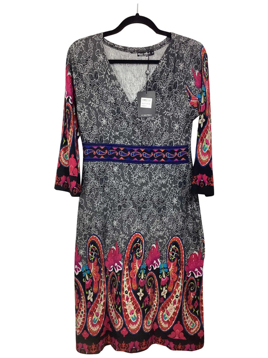 WHITE MARK Regular fit Midi Dress in Gray - S - Velora