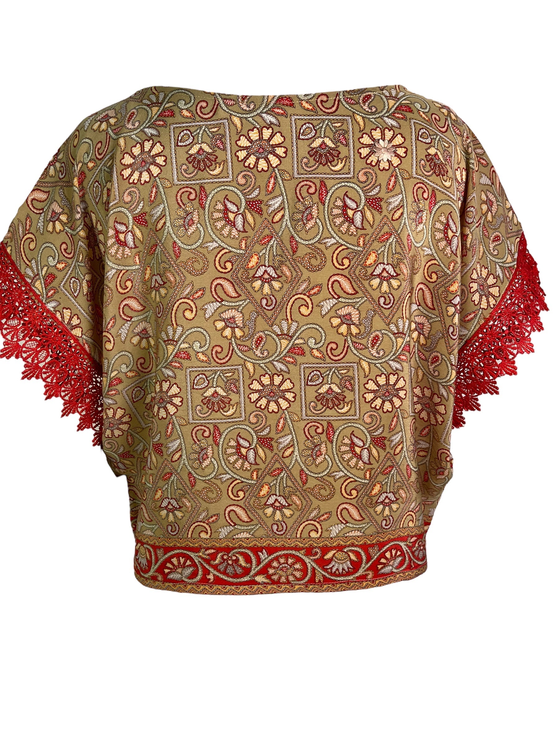 PRC6019 Avatar Pure Silk Boxy Top - Velora