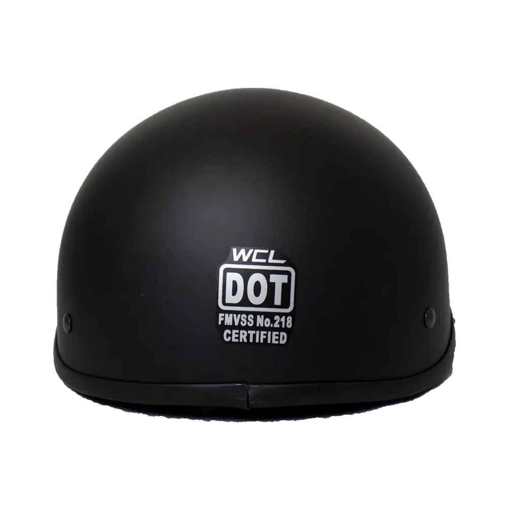 West Coast Leather Beanie Motorcycle Half Helmet - Velora Luxury Fashion