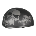 West Coast Leather Beanie Skull Motorcycle Half Helmet - Velora Luxury Fashion