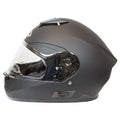 West Coast Leather Full Face Matte Black Helmet - Velora Luxury Fashion