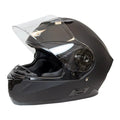 West Coast Leather Full Face Matte Black Helmet - Velora Luxury Fashion