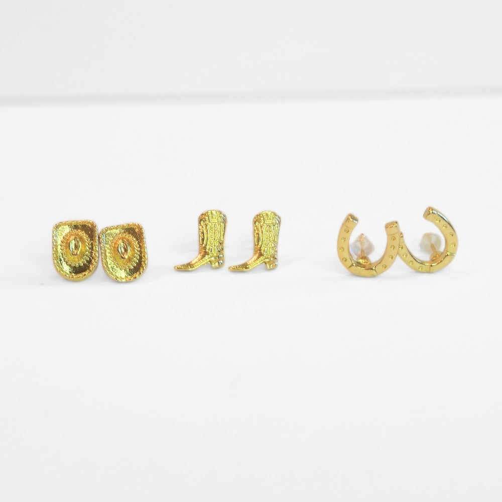 Country & Western Stud Earrings - Velora