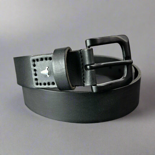 Men's Buffalo Grain Leather Belt Boutique of Leathers/Open Road