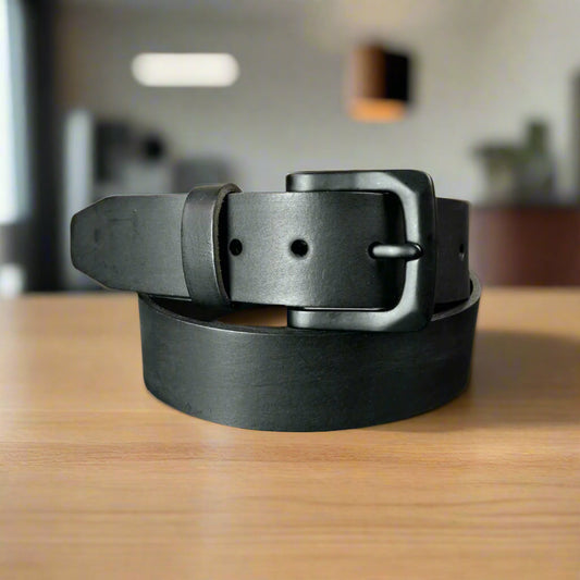 Men's Buffalo Grain Leather Belt Boutique of Leathers/Open Road