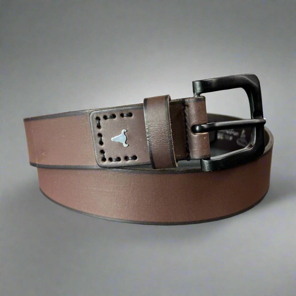 Men's Buffalo Grain Leather Belt Boutique of Leathers/Open Road