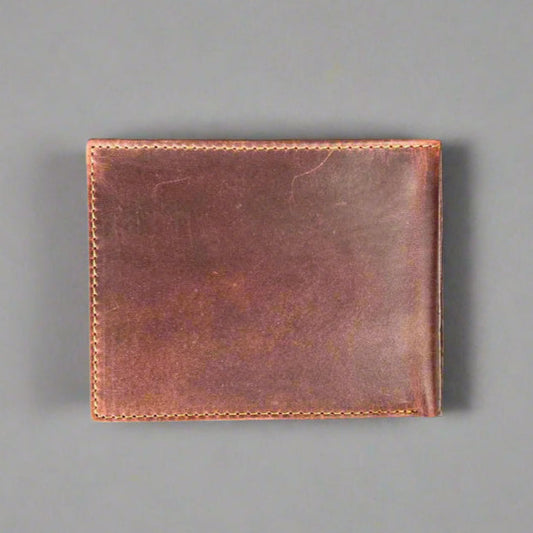 Men’s Slim Bifold Cow Leather Wallet Boutique of Leathers/Open Road