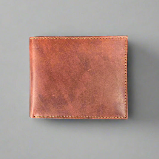 Men’s Bifold Flip-Up Cow Leather Wallet Boutique of Leathers/Open Road