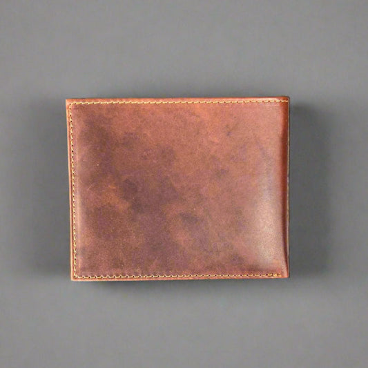 Men’s Bifold Flip-Up Cow Leather Wallet Boutique of Leathers/Open Road