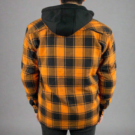 Men’s Armored Shirt with Removable Hoodie Boutique of Leathers/Open Road