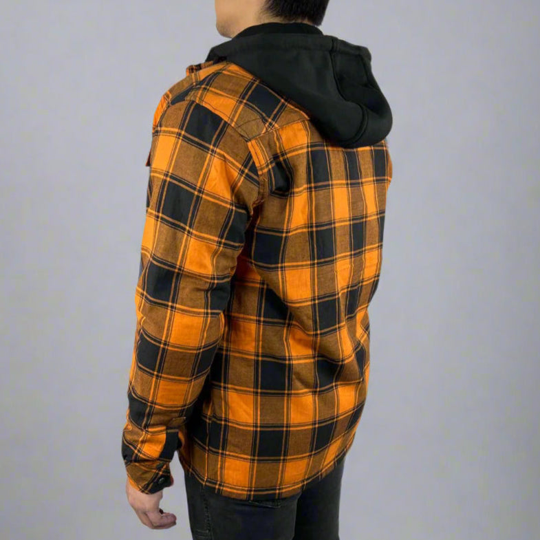 Men’s Armored Shirt with Removable Hoodie Boutique of Leathers/Open Road