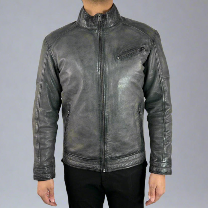 Men's Classic Sheep Leather Jacket Boutique of Leathers/Open Road