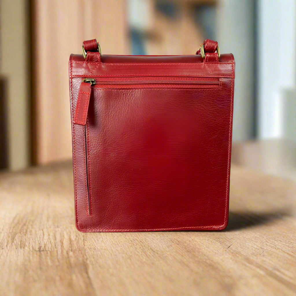 Derek Alexander Small Organizer Crossbody Bag Boutique of Leathers/Open Road