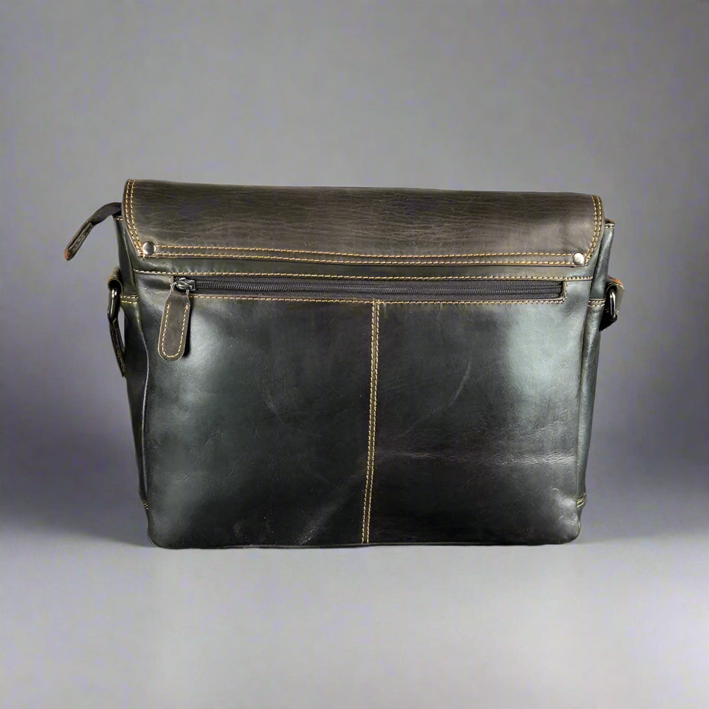 Greenwood Leather Messenger Laptop Bag Boutique of Leathers/Open Road