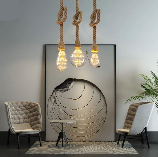 Wicker Rope Pendant Light - Velora Luxury Fashion