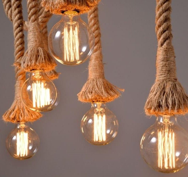 Wicker Rope Pendant Light - Velora Luxury Fashion