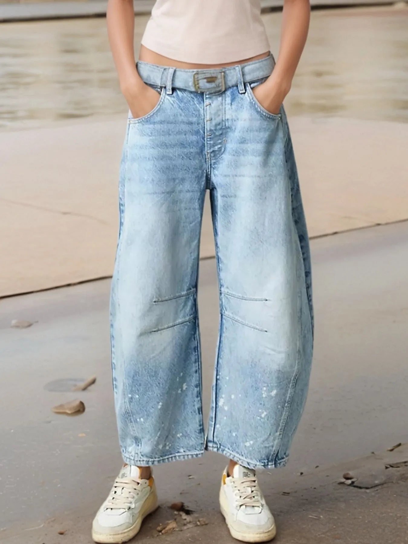 Wide Leg Relaxed Fit Jeans - Velora Luxury Fashion