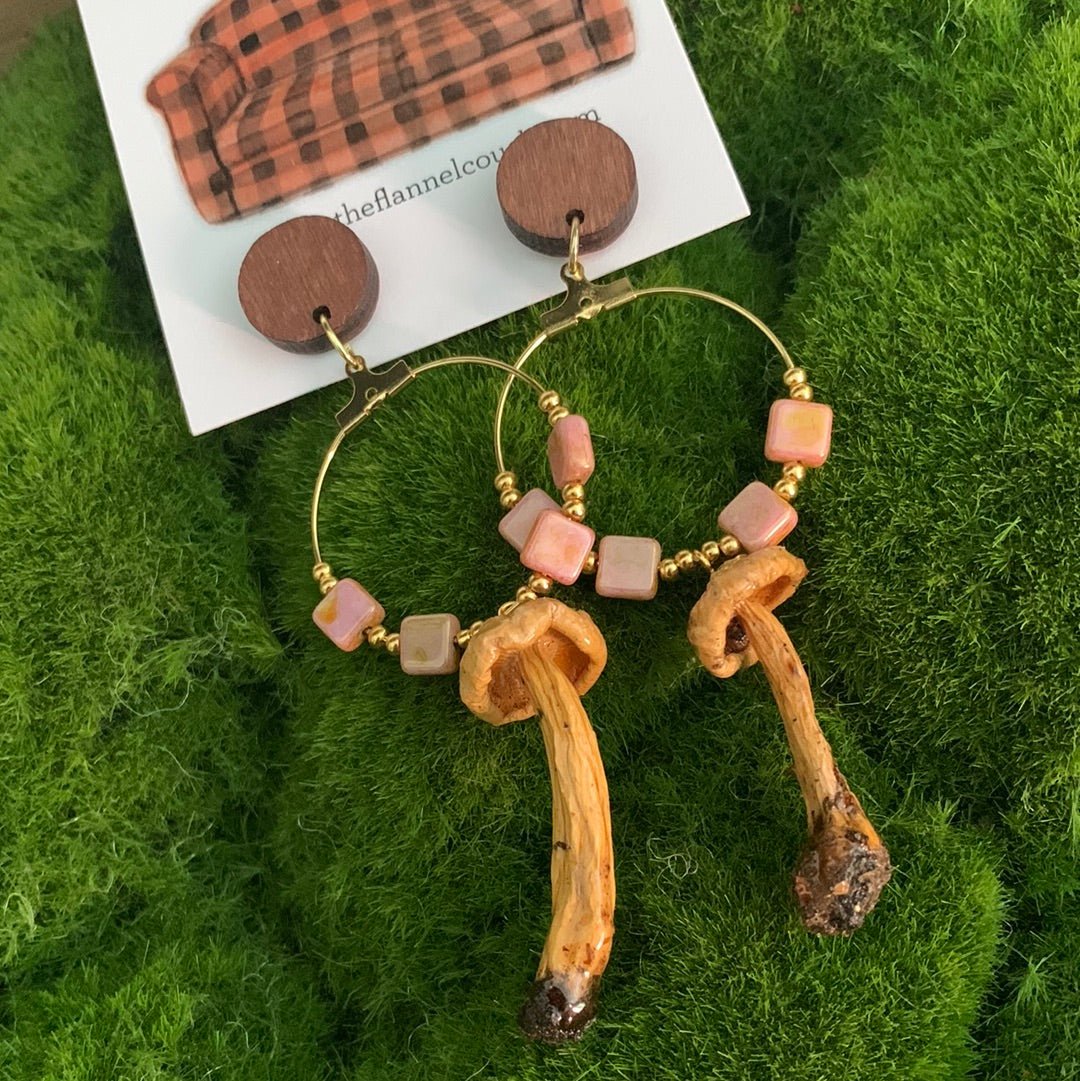 Wild Ontario Mushrooms Earrings - Velora Luxury Fashion