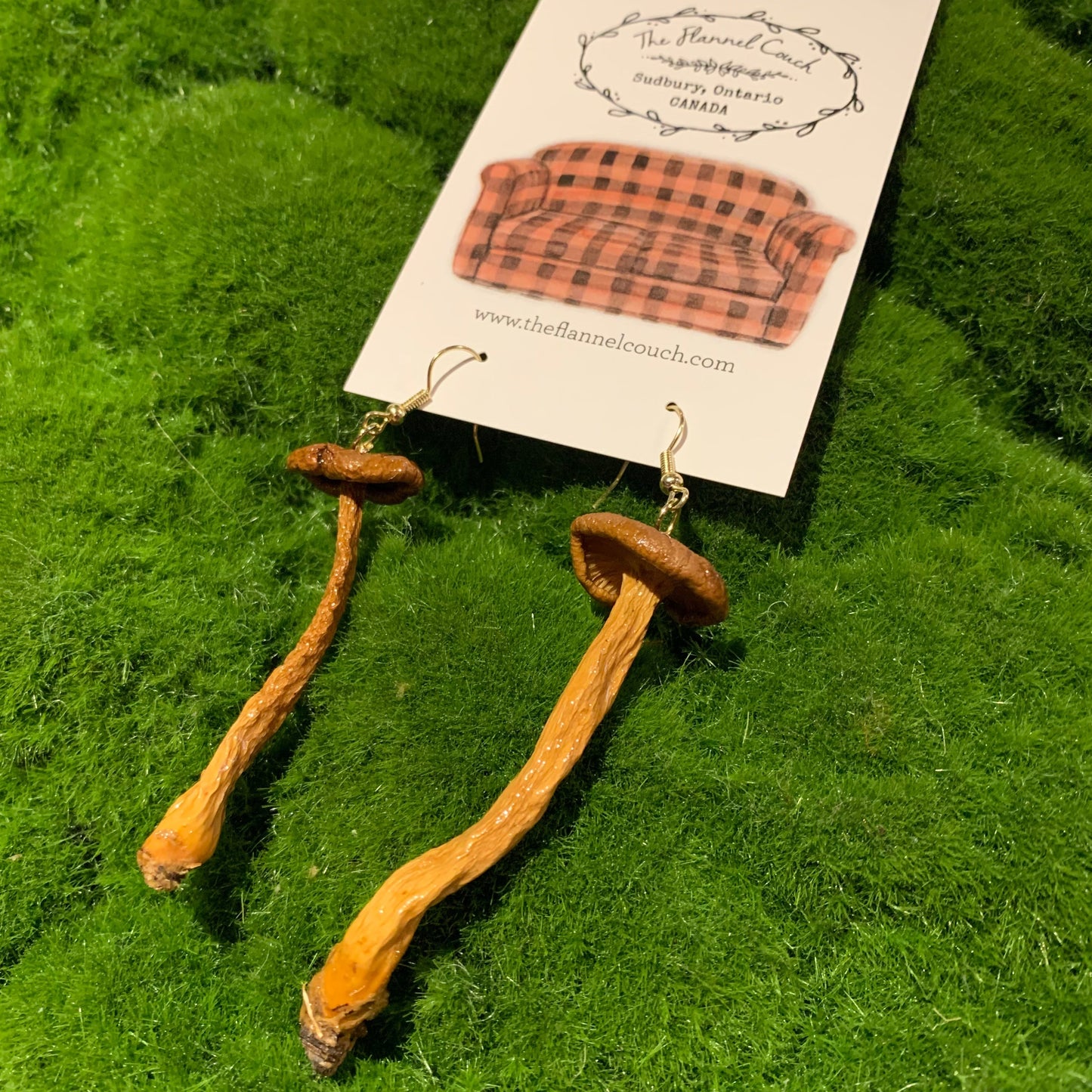 Wild Ontario Mushrooms Earrings - Velora Luxury Fashion